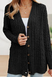 Casual Solid Buttons V Neck Cardigans(5 Colors)