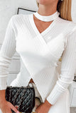 Elegant College Solid V Neck Tops(5 Colors)