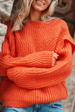 Sweet Elegant Solid Patchwork O Neck Sweaters(3 Colors)