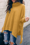 Casual Solid Solid Color Turtleneck Tops