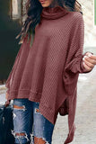 Casual Solid Solid Color Turtleneck Tops