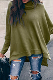 Casual Solid Solid Color Turtleneck Tops