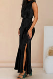 Celebrities Elegant Solid Solid Color Halter A Line Dresses