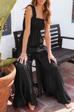 Casual Solid Fold Loose Jumpsuits