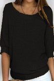 Casual Simplicity Solid O Neck Sweaters(11 Colors)