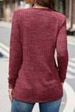 Street Solid Buttons O Neck Sweaters(5 Colors)