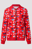 Casual Floral Patchwork O Neck Outerwear(8 Colors)