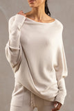 Casual Simplicity Solid Make Old O Neck Tops(10 Colors)