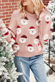 Casual Santa Claus Patchwork O Neck Sweaters(10 Colors)