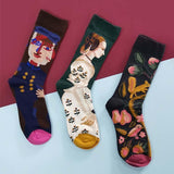 dasiuip Winter New Creative Pattern Socks