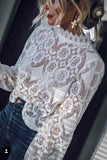 dasiuip Solid Lace Tops (2 Colors)