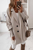 dasiuip Solid Color Lapel Coat With Pocket(2 Colors)