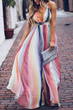 dasiuip Sling Bohemian Print Maxi Dress