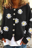 dasiuip Casual Loose Daisy Cardigan