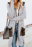 dasiuip Loose Leopard Print Knitted Cardigan