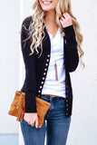 dasiuip Long Sleeves Buttons Design Cardigan Tops(7 Colors)