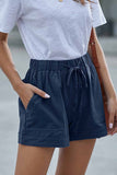 dasiuip Elastic High Waist Adjustable Shorts