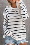 dasiuip Loose grid Round Neck Sweater