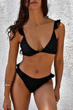 dasiuip Solid Two-piece Swimwear