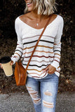 dasiuip Loose Striped Sweater