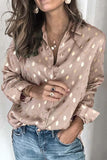 dasiuip Loose Long Sleeve Lapel Top