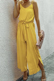 dasiuip V-neck Strap Wide Leg Jumpsuit