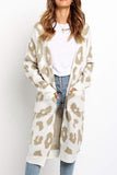 dasiuip Leopard Print Sweet Comfy Cardigan Tops Sweater(3 Colors)